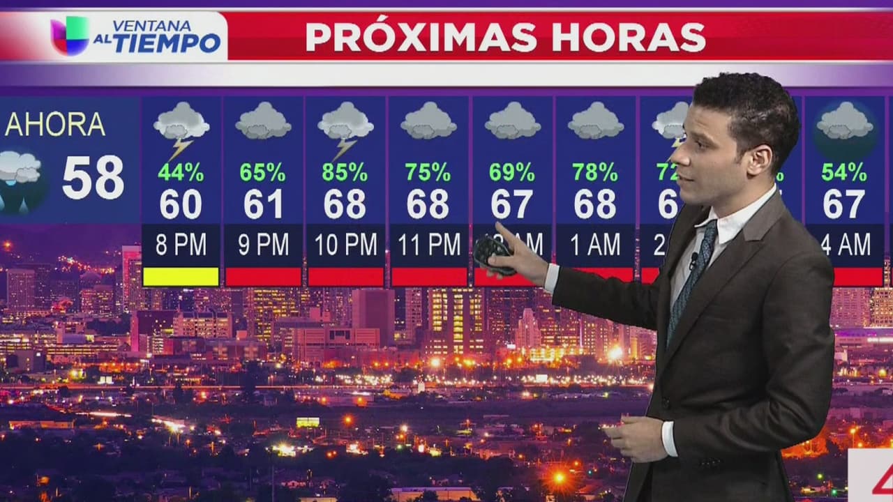 Continuarán las lluvias para las próximas horas en Arizona