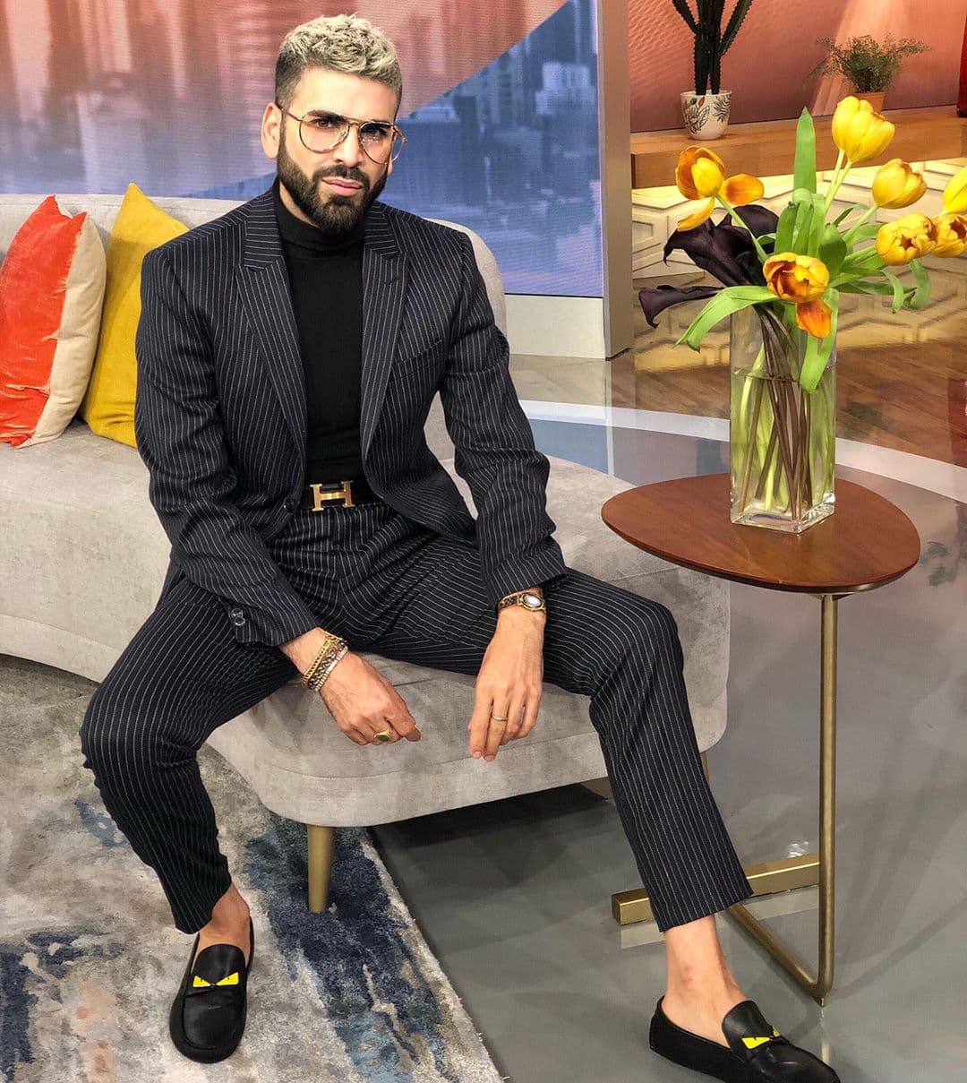 Jomari Goyso también ha mostrado que el calzado es esencial para un look a la moda.