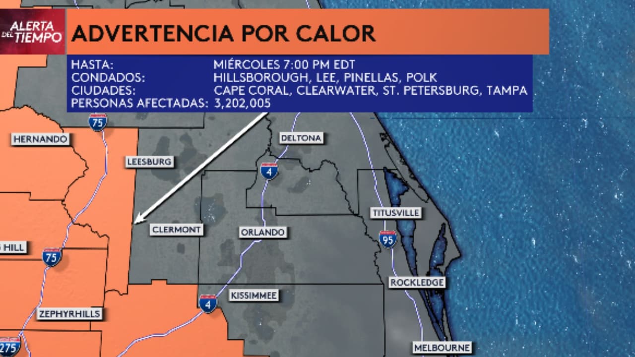  Bahía de Tampa bajo advertencia por calor durante el resto de la semana, según pronósticos