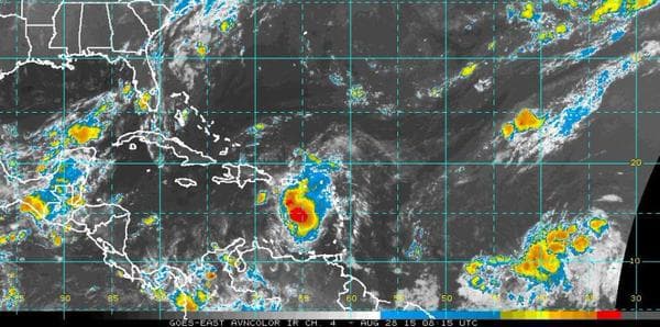 La tormenta Erika se hizo sentir en Puerto Rico 