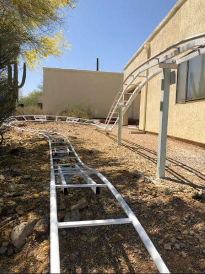 Dykman dijo que las habilidades de soldadura que ha adquirido a lo largo de los años han sido útiles para los proyectos especiales que ha llevado a cabo en su propiedad.