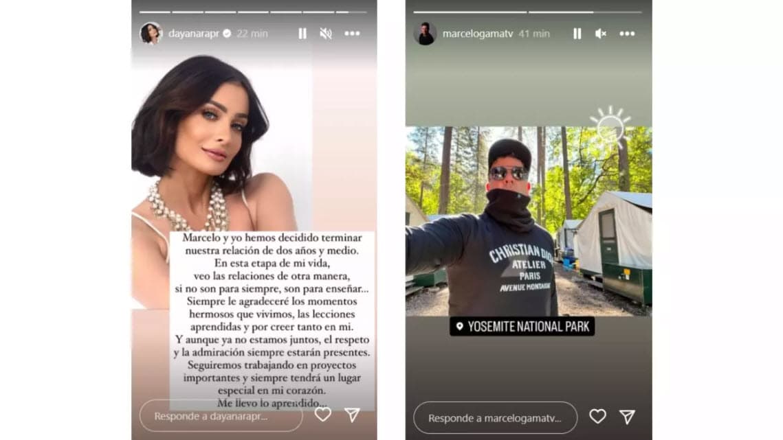 Dayanara Torres y Marcelo Gama finalizaron su relación.