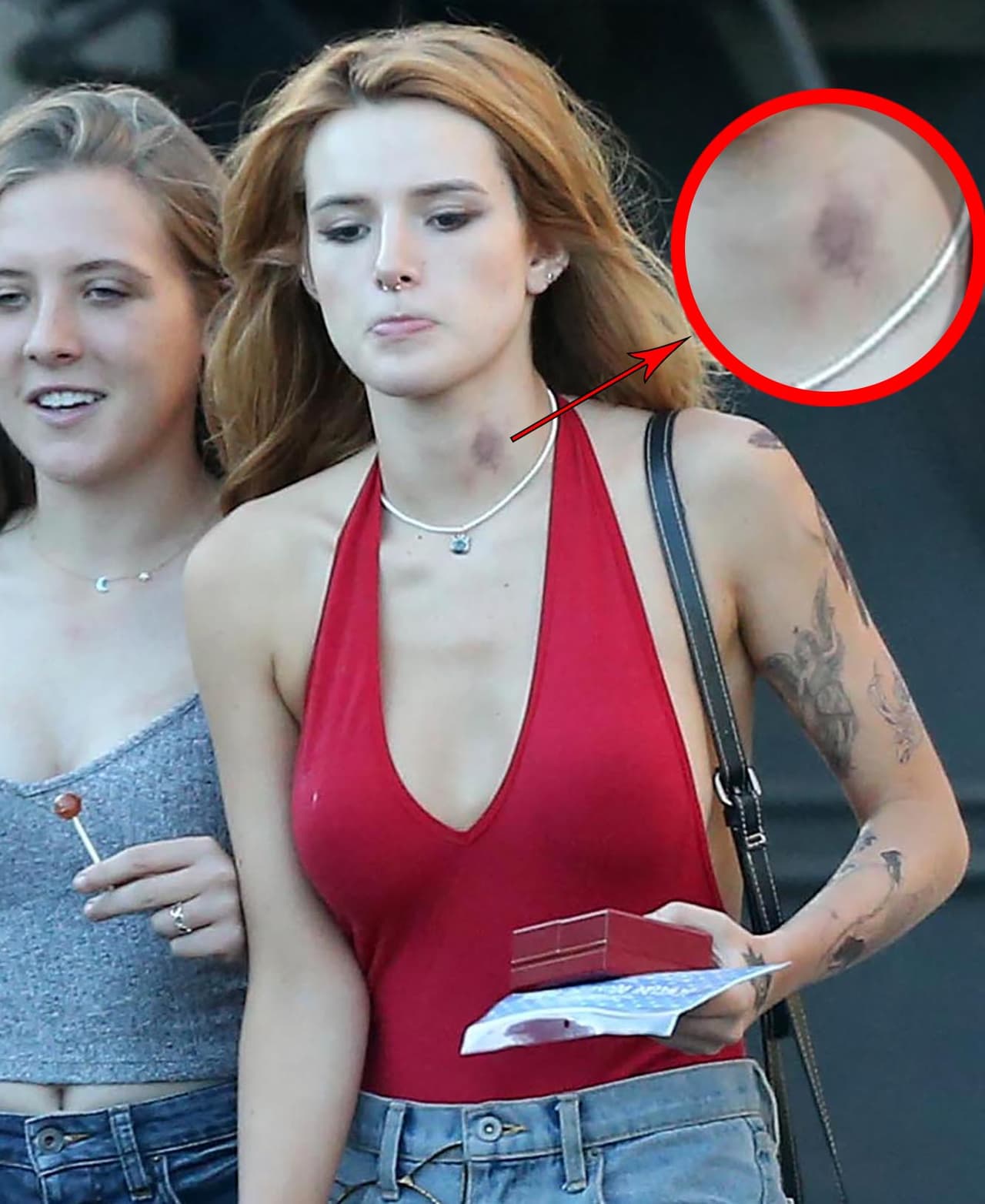 Esa marca no era de un tatuaje, sino de un chupetón, ¿quién habrá sido responsable?