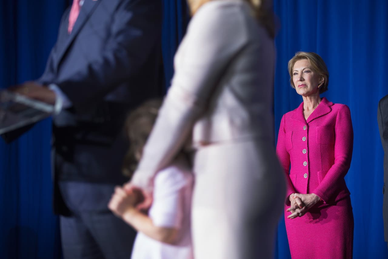 Los seis cortos y extraños días de Carly Fiorina como candidata vicepresidencial