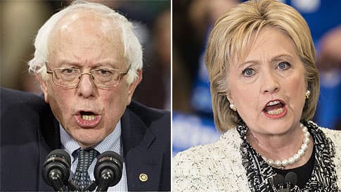 Bernie Sanders y Hillary Clinton.