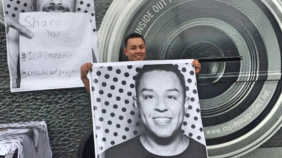 Iván Ceja, cofundador de Undocumedia, participa en la iniciativa a favor del Dream Act.