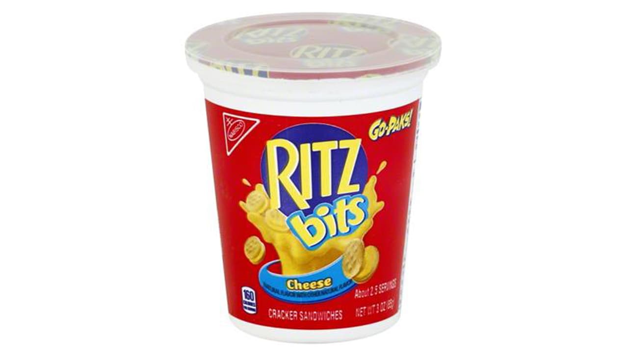 RITZ BITZ CHEESE - Pack GO de 3 OZ 
<br>Código de producto (UPC) 0 44000 03215 9
<br>Vencimiento: entre 7 de marzo y 12 de abril de 2019