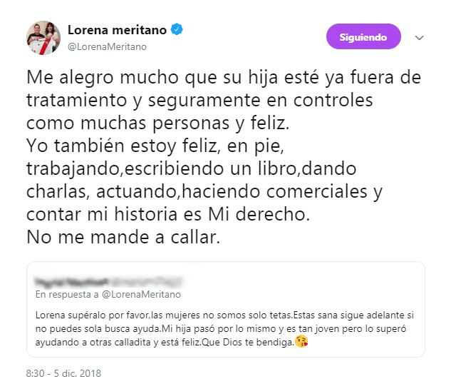 Pero la actriz no se quedó callada y así respondió.