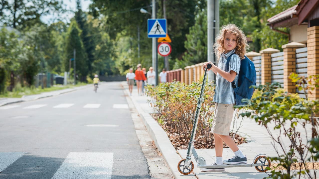 🛑 
<b>Educación vial:</b> Asegúrate de que los niños comprendan las reglas básicas de tránsito, como cruzar en los cruces peatonales y esperar a que el semáforo esté en verde. 
<br>👀 
<b>Visibilidad: </b>Viste a los niños con ropa de colores brillantes o reflectantes para aumentar su visibilidad, especialmente durante las horas de menor luz. 
<br>🚸 
<b>Caminos seguros: </b>Selecciona rutas de caminata seguras y bien iluminadas. Asegúrate de que los niños utilicen estas rutas y eviten caminos peligrosos o poco iluminados.