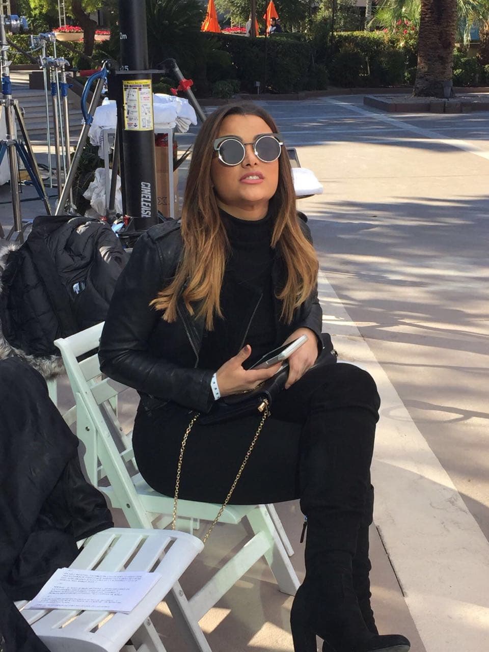 Clarissa iba muy bien abrigada.