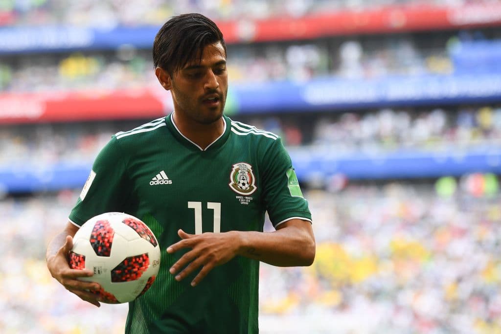 Carlos Vela, México. El delantero del Tricolor tuvo un buen Mundial en general y ante Brasil trató de echarse al equipo al hombro, pero la 'Canarinha' fue un hueso duro de roer y hasta ahí llegó.