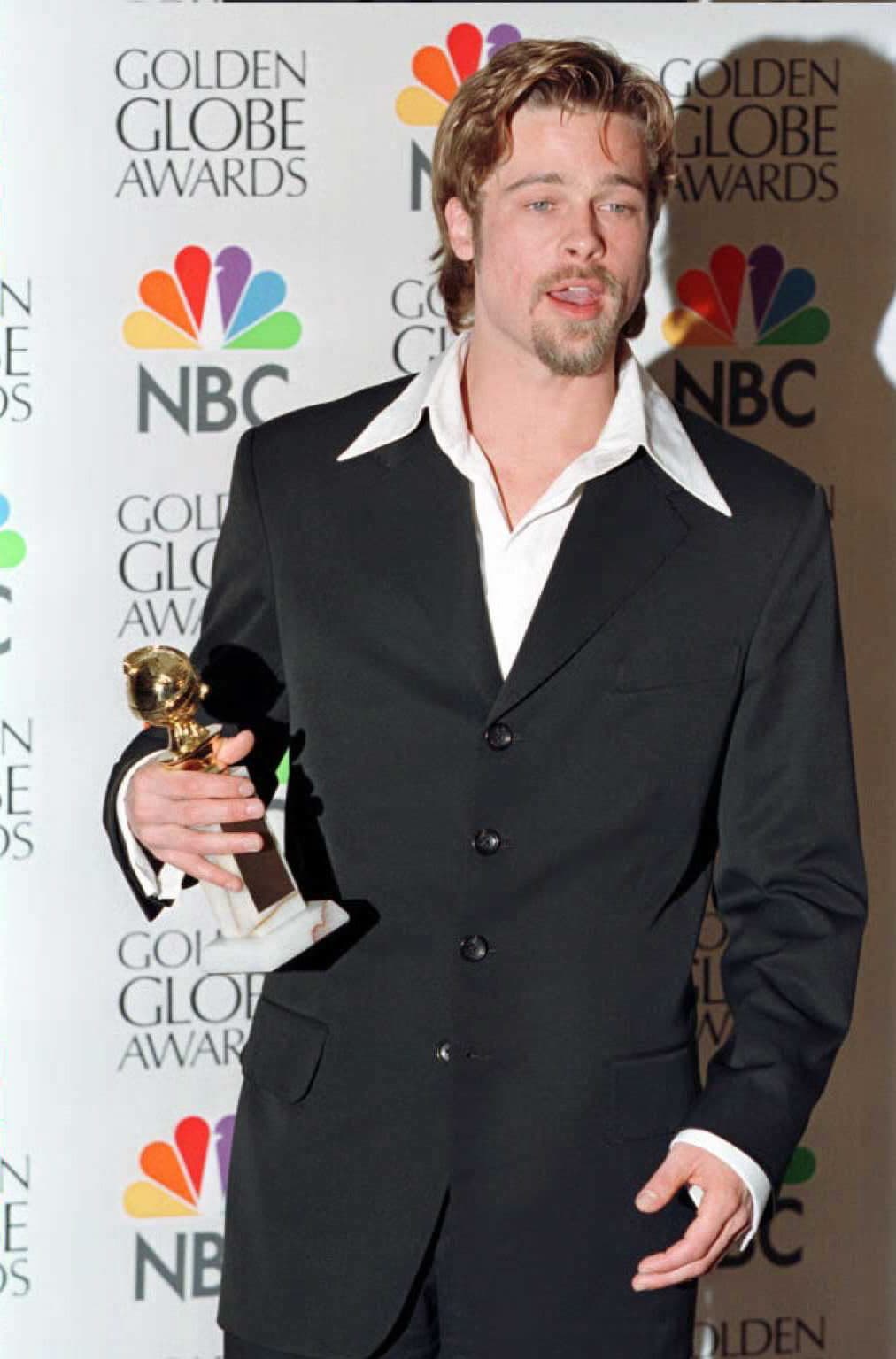 Ganando el Globo de Oro en 1996.