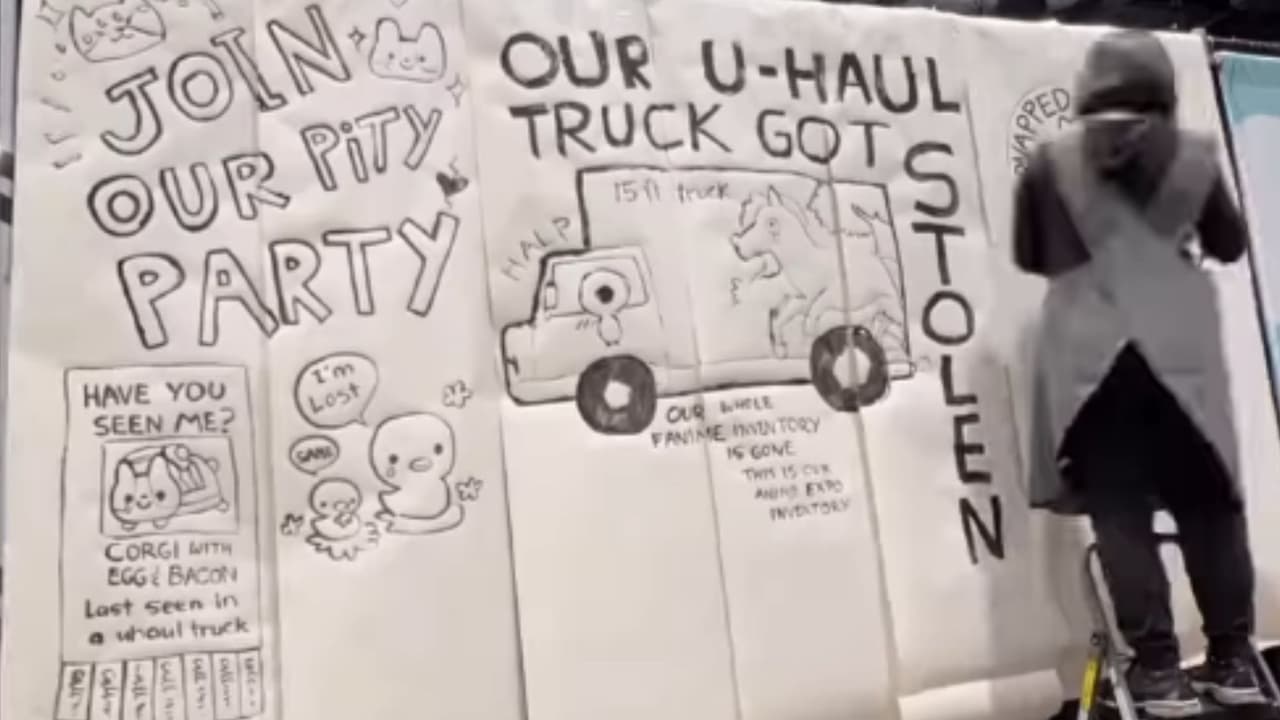 Robo de remolque deja en caos a estudio de diseño antes de la FanimeCon 2023