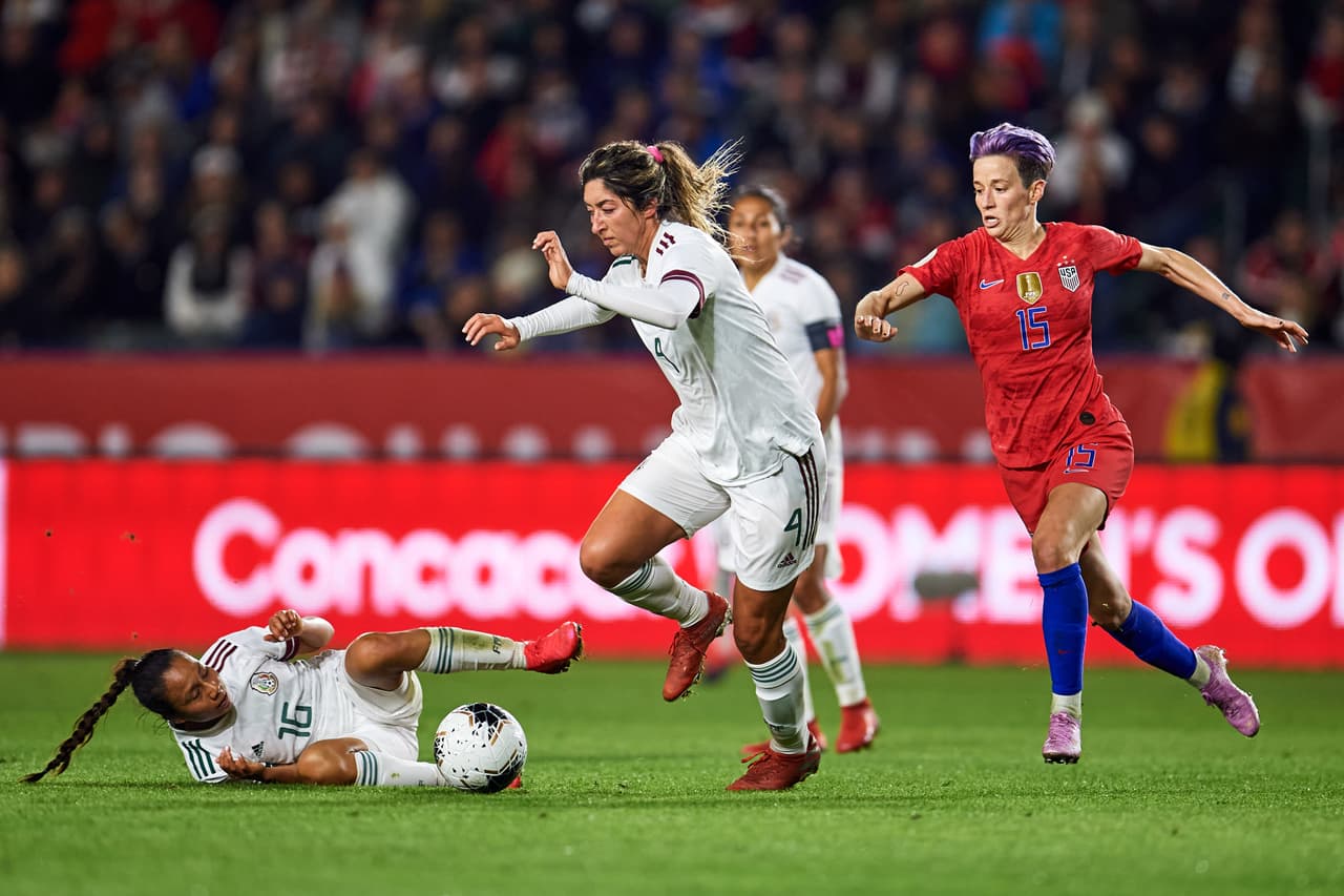 Con goles de Christen Press, Rose Lavelle y doblete de Samantha Mewis, Estados Unidos golea y elimina a México.