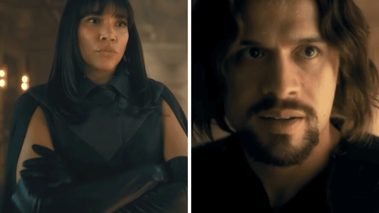 Actores Emmy Raver-Lampman y David Castañeda