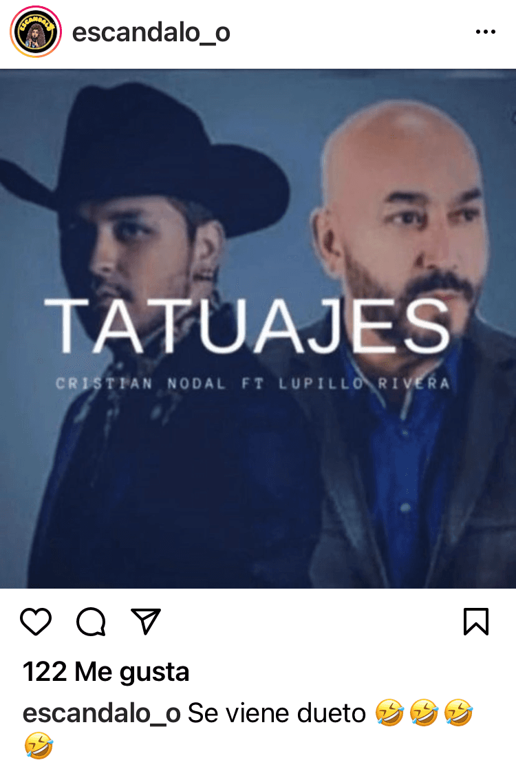 Christian Nodal y Lupillo Rivera podrían preparar nueva colaboración.