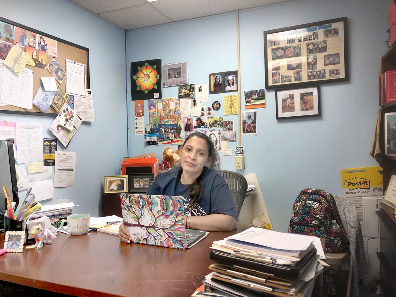 La organización de Evelin Urrutia trabaja para reducir los efectos de la gentrificación en la comunidad de Chirilagua.