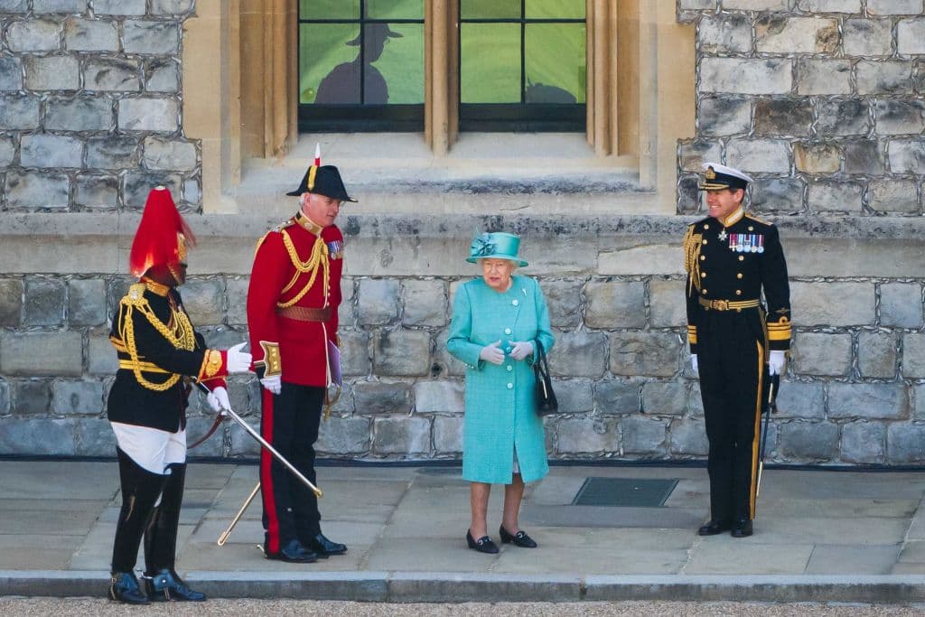 Esta es la primera vez que la monarca aparece en un evento desde que comenzó la cuarentena.
<br>