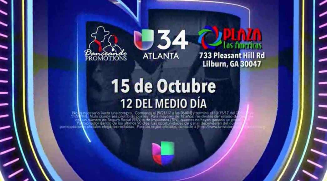 Gana un viaje a una Gala de MQB (Mira Quien Baila) con Univision 34 Atlanta