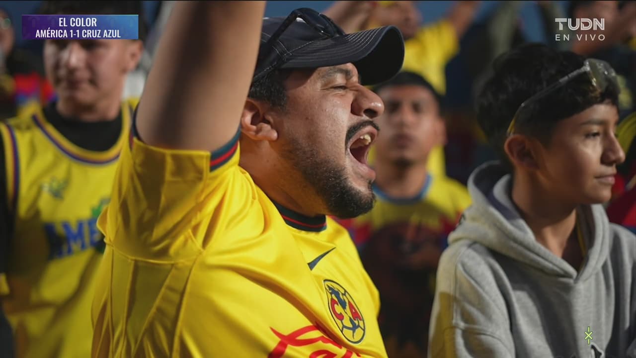 El Color de David Faitelson en el América vs. Cruz Azul en el estadio Banorte