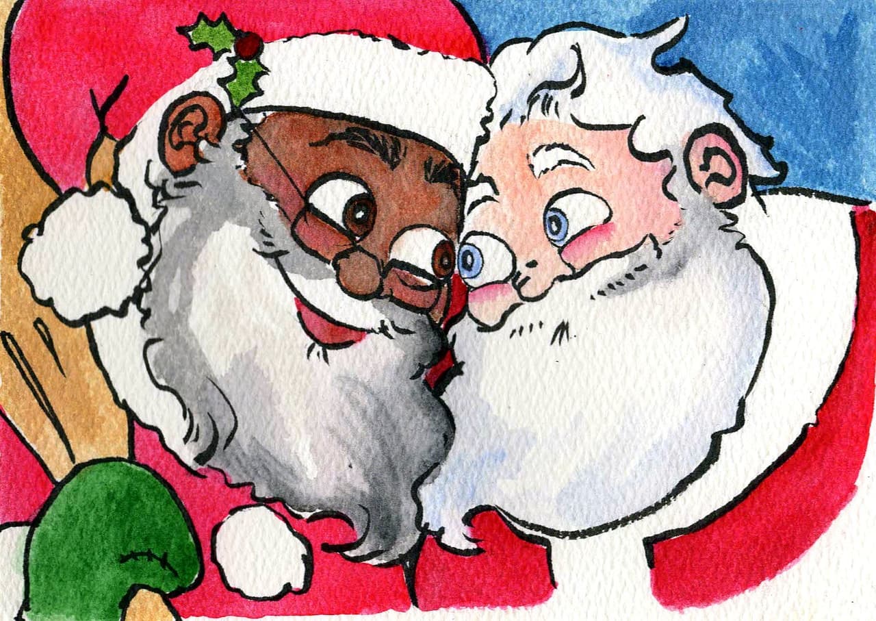 Santa Claus será un hombre gay en una relación interracial en un nuevo libro para niños