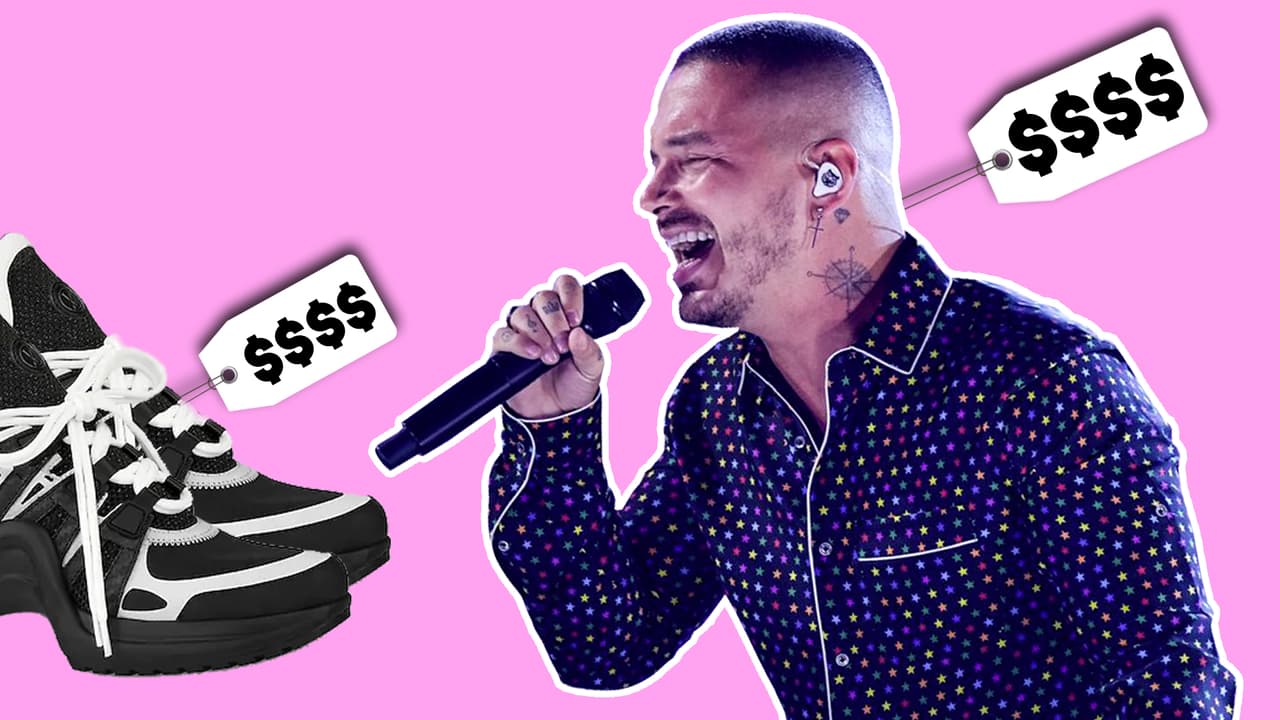 Ya viste a J Balvin en pijama pero ¿te fijaste en sus sneakers (de mujer)?