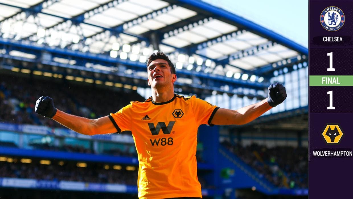 Raúl Jiménez aulló en Londres pero Hazard estropeó la fiesta del Wolverhampton