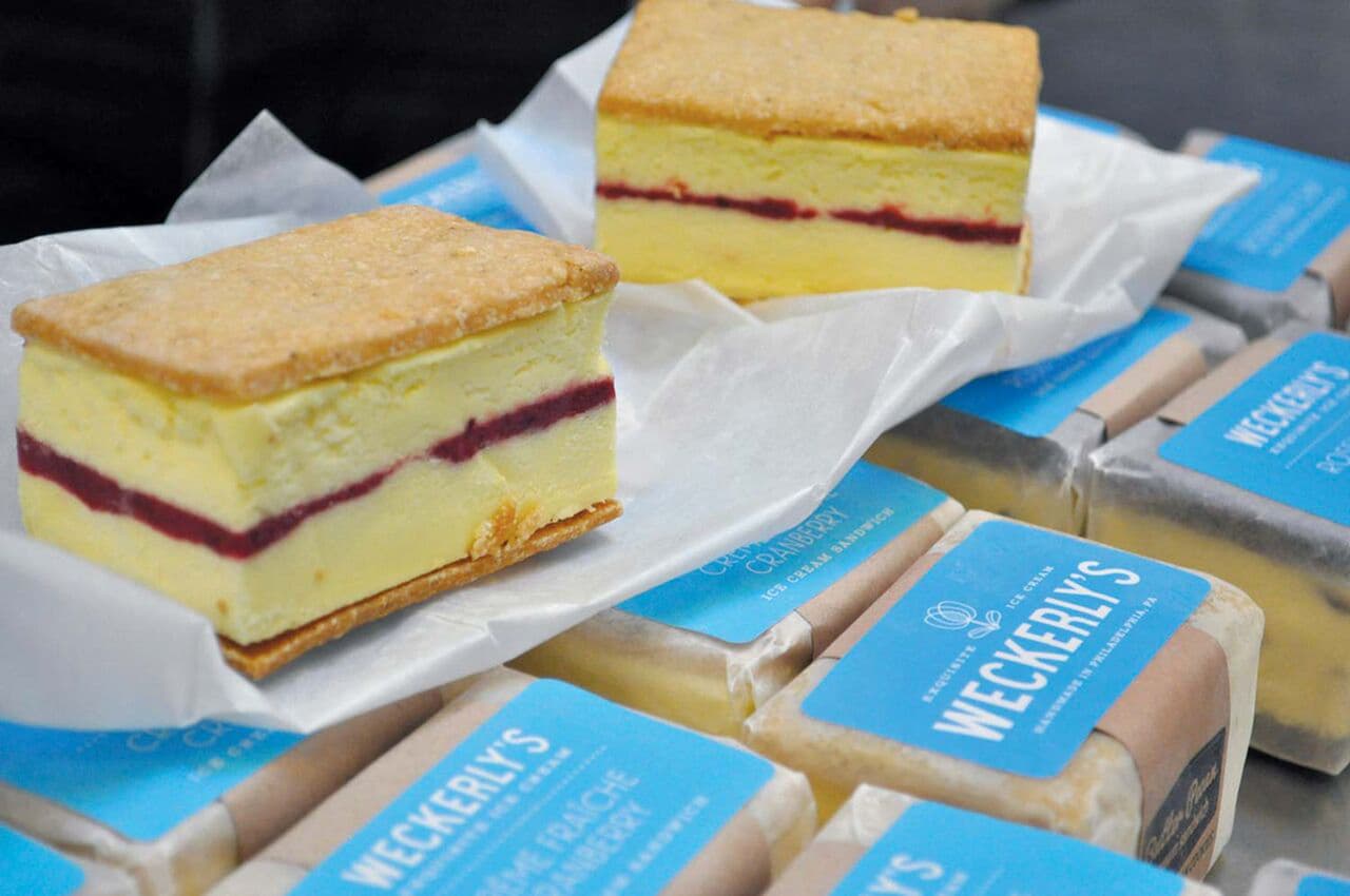 <b><a href="https://www.weckerlys.com/">Weckerly’s: </a></b>La heladería de Jen Weckerle y Andy Satinsky ha sido un éxito desde que abrió en 2012, con el chef de repostería Weckerle preparando las mezclas y experimentando con nuevos sabores y creaciones de su cocina de prueba. 📍
<a href="https://www.google.com/maps/place/9+W+Girard+Ave,+Philadelphia,+PA+19123/@39.9689519,-75.1369992,17z/data=!3m1!4b1!4m5!3m4!1s0x89c6c8690e03820f:0xe1134c76514129bd!8m2!3d39.9689478!4d-75.1348105" target="_blank">9 W. Girard Ave.</a> and 
<a href="https://www.google.com/maps/place/265+S+44th+St,+Philadelphia,+PA+19104/@39.9531722,-75.2124671,17z/data=!3m1!4b1!4m5!3m4!1s0x89c6c6f0541c5bd5:0x3769db015ebd3492!8m2!3d39.9531681!4d-75.2102784" target="_blank">265 S. 44th St.</a>