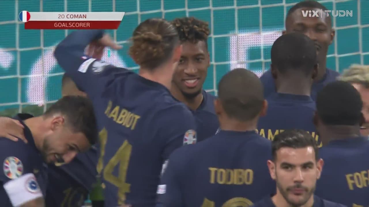 ¡Doblete de Coman! Golazo para el noveno