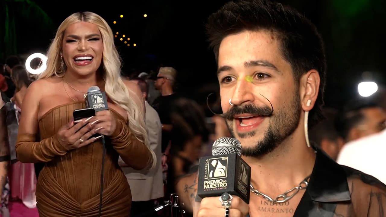 Camilo les cuenta su ritual secreto a Wendy Guevara y Amara La Negra en Premio Lo Nuestro 2025