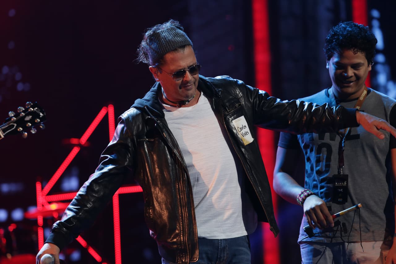<b>Carlos Vives</b> se mostró muy animado y divertido en su ensayo para 
<b>Premio Lo Nuestro</b>,