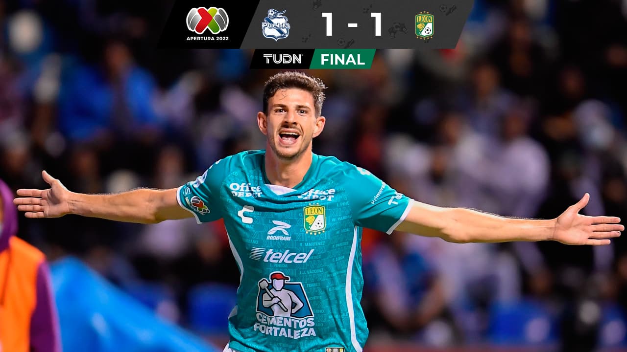 ¡On fire! Di Yorio llega a cuatro goles con León y lo salva ante Puebla