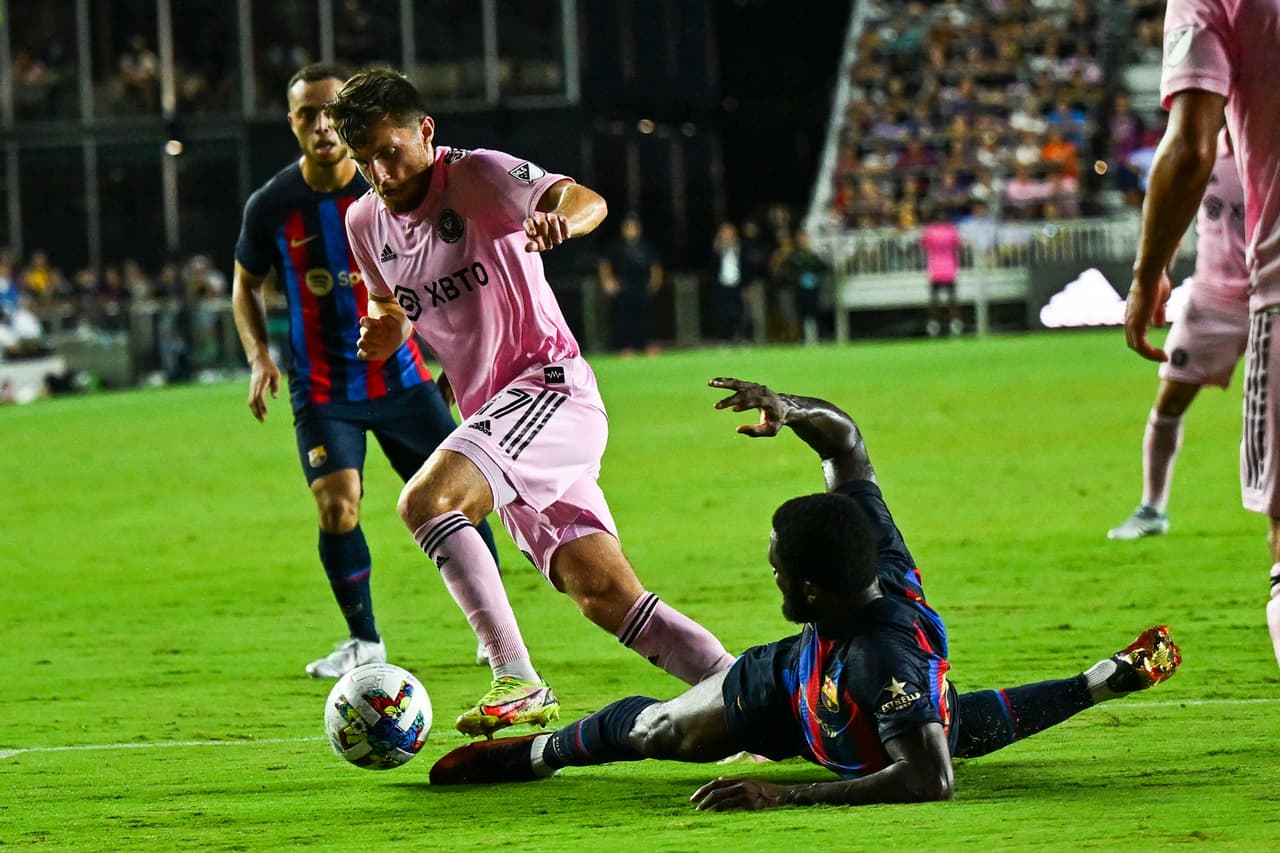 Inter Miami no metió ni las manos ante un Barcelona que se impuso con goles de Aumabeyang, Rapinha, Ansu Fati, Gavi, Depay y Dembélé.