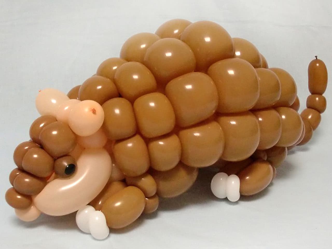 Hacen animales con globos