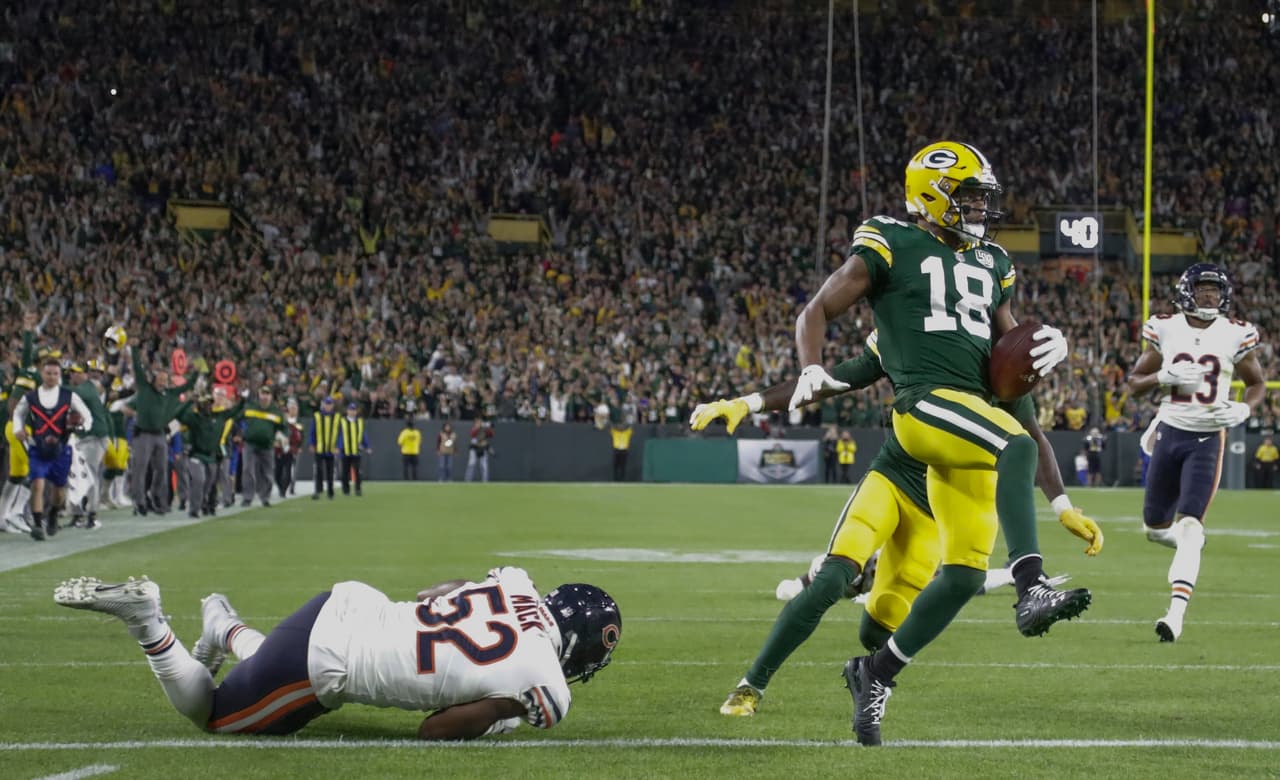 Rodgers coronó lo que parecía improbable al conectar un pase de 75 yardas con Randall Cobb. Previo a esto, Chicago pateó un gol de campo, pero con el touchdown Green Bay ganaba 24-23.
