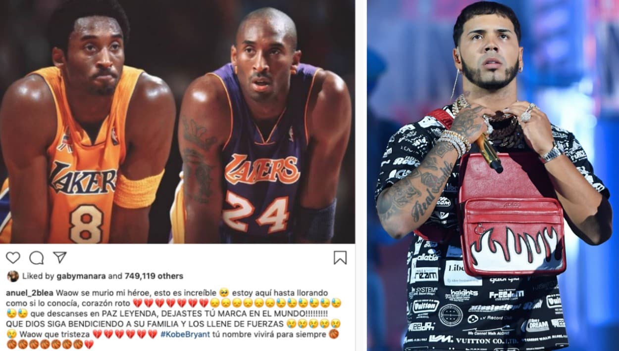 El cantante 
<b><a href="https://www.univision.com/radio/radio-nacional/espero-que-sea-este-ano-porque-de-que-yo-quiero-si-quiero-karol-g-habla-de-su-boda-con-anuel-video">Anuel AA, novio de Karol G,</a></b> escribió que lloró la muerte de su héroe como si lo hubiese conocido.