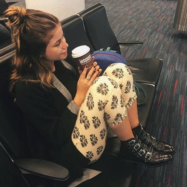 "Los domingos son de flojear en casa".