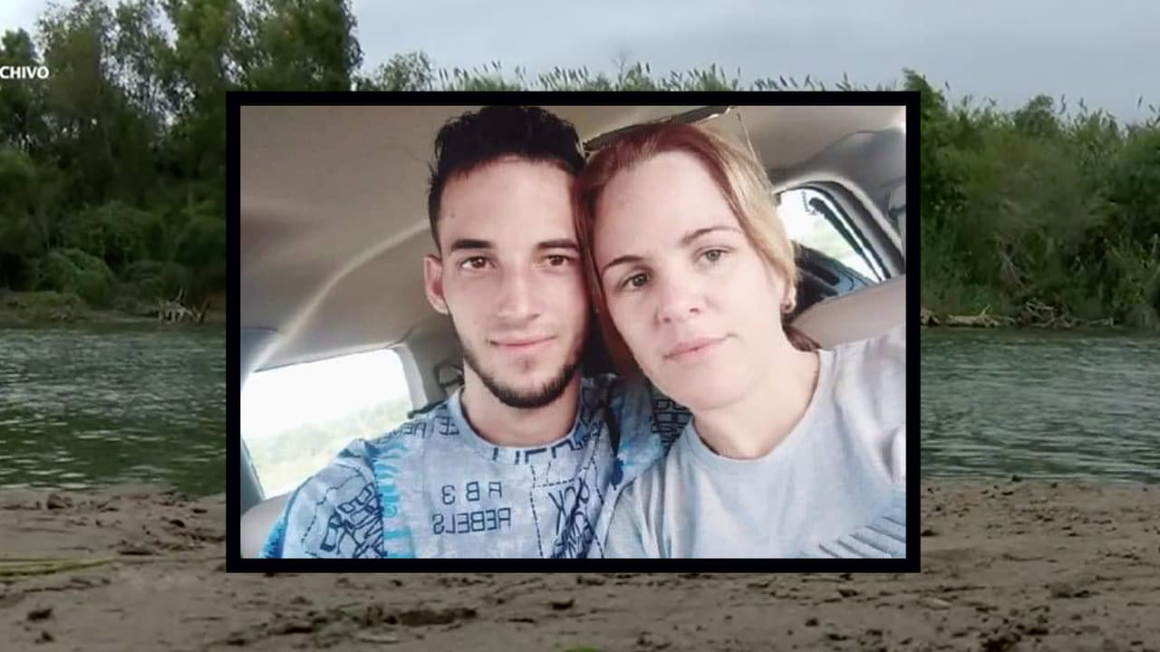 Helen Dieguez, pareja sentimental de Diosmani Ramos, de 23 años, asegura que el hombre recibió seis balazos en el pecho de manos de un agente de la patrulla fronteriza y falleció.