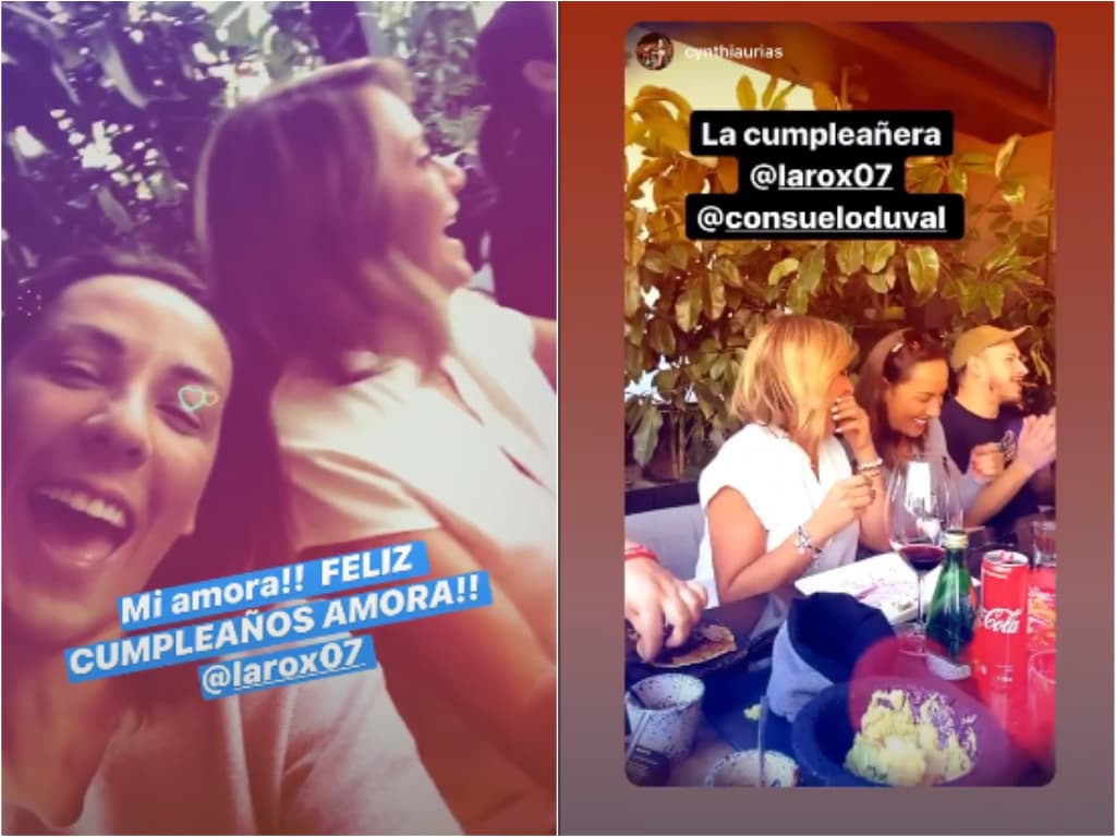 Consuelo Duval celebra el cumpleaños de Roxanna Castellanos.
