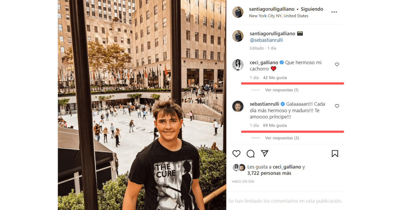 Santiago, hijo de Sebastián Rulli y Cecilia Galliano