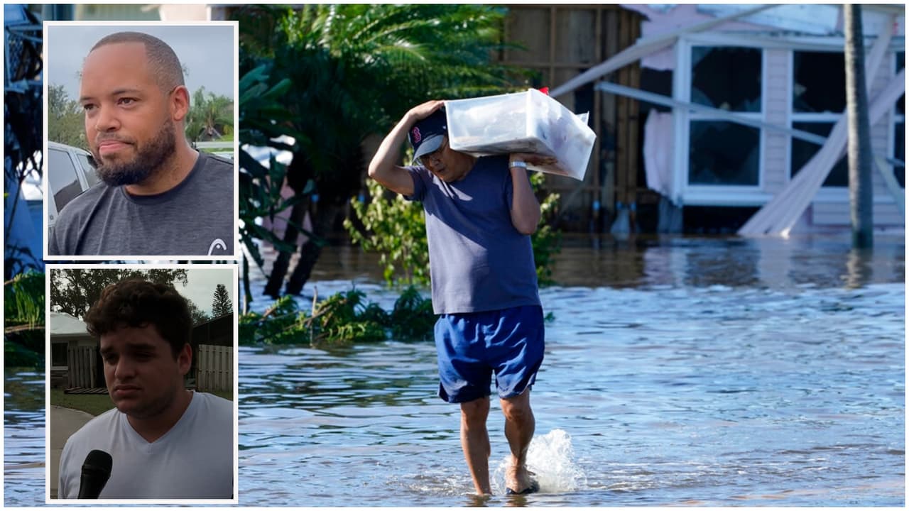 "Fue bastante aterrador, porque rugía": Hispanos relatan cómo resistieron el paso del huracán Ian