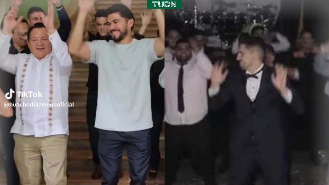 ¡Imperdible! Henry Martín enseña baile de Valdés a político mexicano