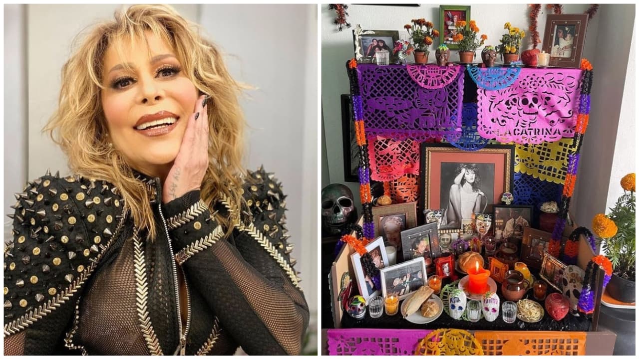 <b>Alejandra Guzmán</b> también siguió las tradiciones y entre las fotos que puso se encuentran su
<a href="https://www.univision.com/famosos/la-muerte-de-viridiana-alatriste-el-gran-dolor-que-persiguio-a-jaime-garza-toda-su-vida-video">hermana Viridiana Alatriste</a> y su abuela materna doña María Luisa Hidalgo.