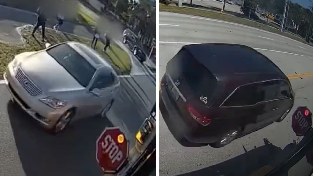 Captan a cientos de conductores rebasando autobuses escolares detenidos en Florida