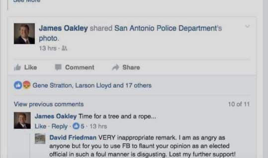 Juez de Texas sugiere colgar a hombre de raza negra sospechoso de asesinar a un detective de San Antonio