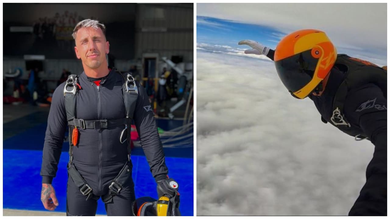 Paracaidista salta al interior de una nube gigante: impresionante video causa terror en redes