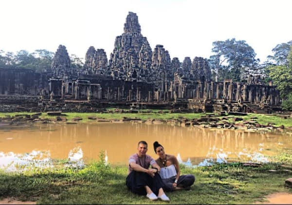El Parque Arqueológico de Angkor, una maravilla arquitectónica de piedra, uno de los fantásticos lugares que Galilea y su esposo no podía dejar de visitar.