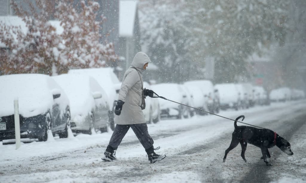 Un Halloween de escalofríos: más de 80 millones de personas en EEUU estarán alerta por nevadas el martes