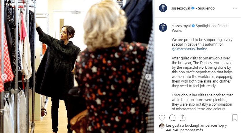 Meghan Markle planeó durante su embarazo el lanzamiento de esta línea de ropa femenina y realizó diversas 
<b><a href="https://www.univision.com/famosos/meghan-markle-comparte-fotos-nunca-antes-vistas-de-su-embarazo-en-una-labor-para-empoderar-a-mujeres-con-sus-looks-fotos">visitas secretas</a></b> a las instalaciones de la fundación Smart Works con motivo de este proyecto.