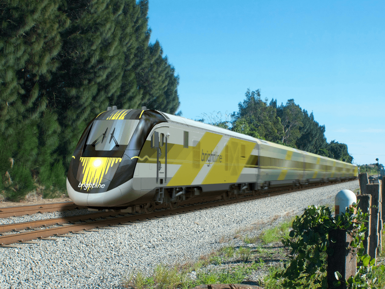 El Brightline: sistema de trenes que conectará a Miami con Fort Lauderdale, Palm Beach y eventualmente terminaría en Orlando.